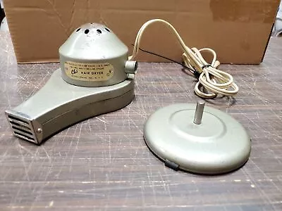 Vtg 1950'S Metal Chic Hair Dryer Morris Struhl Inc W Partial Removable Stand • $19.99