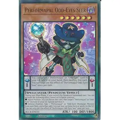 £0.99 • Buy Performapal Odd-Eyes Seer BLCR-EN031 : YuGiOh Ultra Rare Card 1st Edition TCG