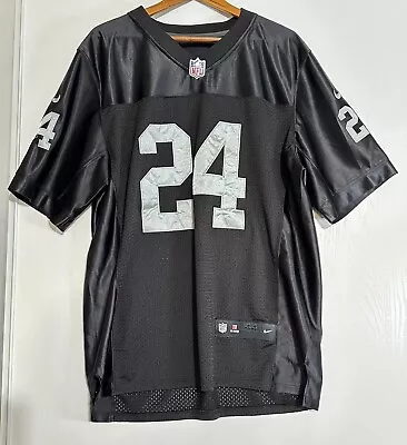 Authentic Nike Oakland Raiders Charles Woodson #24 Jersey NFL On Field Size 44 L • $53