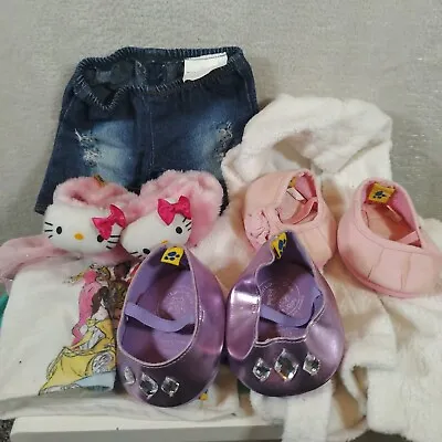 £12.99 • Buy Build A Bear Big Bundle Clothes Shoes Hello Kitty Disney Princess 2010-2016 BABW