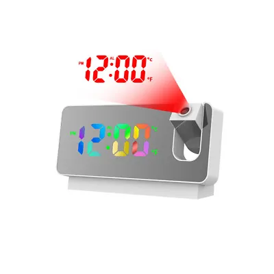£8.88 • Buy LED Smart Alarm Clock Digital Projector Time Temperature Projection LCD Display