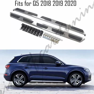 Running Board Fits For Audi Q5 2018 2019 2020 Stainless Steel Side Step Nerf Bar • $641.08