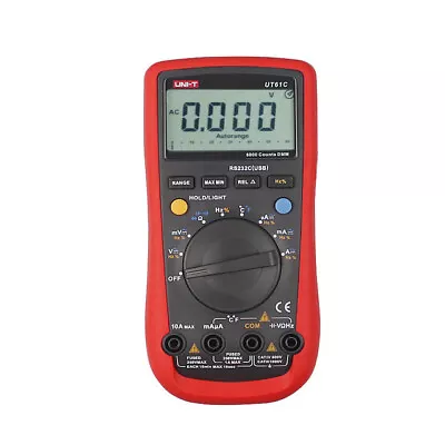 UNI-T UT61C Digital Multimeter Meter Tester LCD 6000 Counts USB CAT IV 600V • $73.36