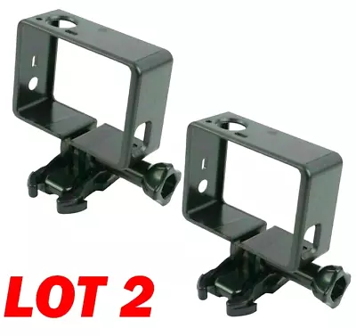 2 Black Standard Frame Border Housing Case Mount For GoPro Hero 3 Hero 3+ Hero 4 • $10.70