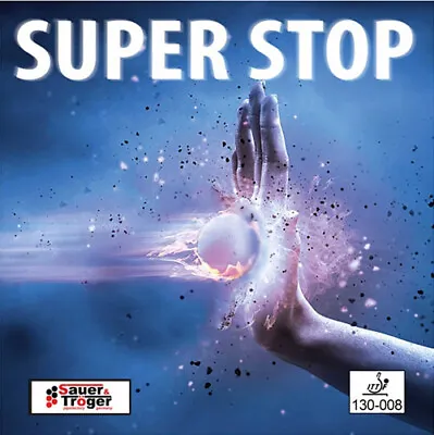 Sauer & Tröger Super Stop Anti Spin Table Tennis Rubber OFFICIAL UK SUPPLIER • £34.99