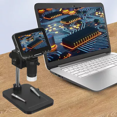 4.3INCH LCD Digital Microscope Coin Microscope 1000X With Screen USB HD Recorder • $54.69