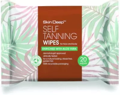 Skin Deep Self Tanning Wipes 20 Wipes X 3 Packs • £9.07