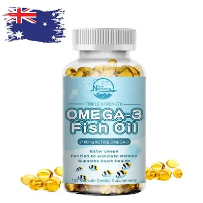 120 Capsules Omega 3 Fish Oil 3600mg EPA & DHAImmune & Joint Support Supplement • $20.89