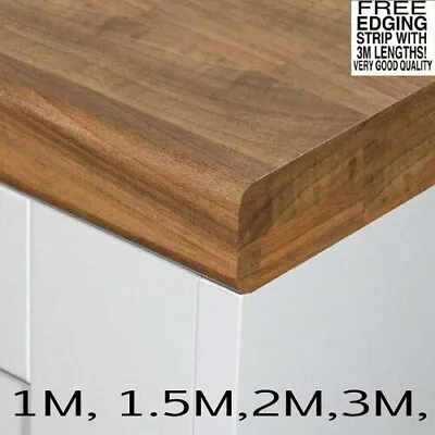 600mm X 28mm Porterhouse Walnut Laminate Kitchen Oasis Worktop 1m1.5m2m3m • £38.99