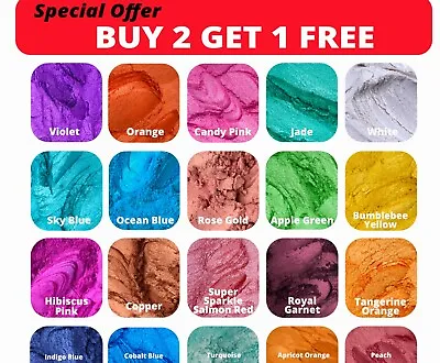 Super Premium Pearl Shimmer Mica Powder Metallic Epoxy Resin Pigment Dye 10g • £3.49