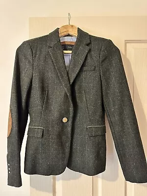 Zara Dark Green Lambswool Blazer Size 8 • $10