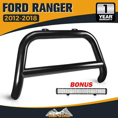 Nudge Bar 3  Grille Guard For Ford Ranger T6 T7 PX 2012-2018 + Light Bar • $234.95