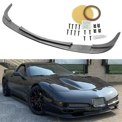 For 1997-2004 Corvette C5 ZR1 Style Front Bumper Lip Chin Splitter Unpaint Black • $112.88