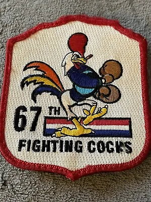Fighting Cocks Patch USAF 67th Fighter Squadron F-15 C Flight Suit Worn V-elcro • $22.50