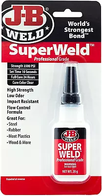JB Weld Superweld Instant Adhesive 20 G • $20.99
