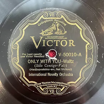 INTERNATIONAL NOVELTY ORCHESTRA Victor V-50010 78rpm 12  (Pop) • $9.99