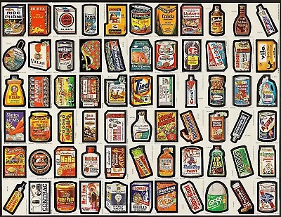 Vintage UnCuT Card Sticker Sheet 70's WaCkY Packages Packs Has S)hot Wheels NM • $22.50