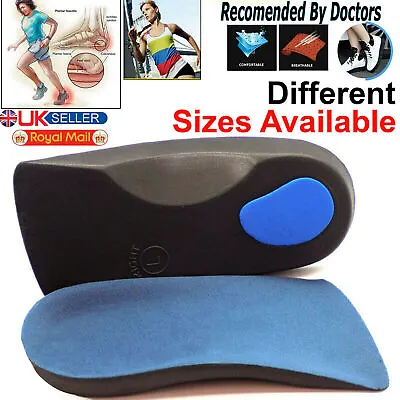 £0.99 • Buy Orthotic Shoe Insoles Flat Feet Foot High Arch Gel Heel Support Inserts 3D Pads
