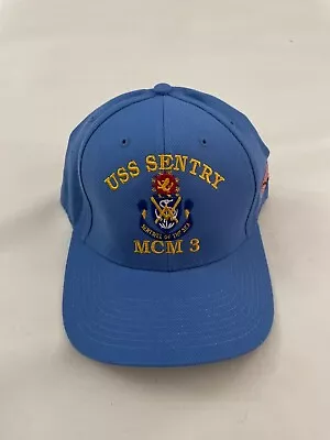 New The Corps USS Sentry MCM 3 MTT Baby Blue Baseball Cap One Size. • $27.99