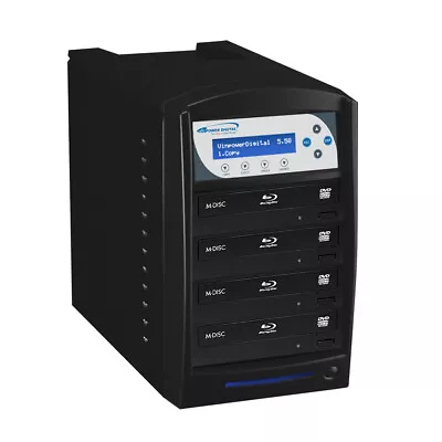 SharkBluCP 4 Target Blu-ray BDXL DVD CD Disc Duplicator With USB 3.0 + 2 TB HDD • $905