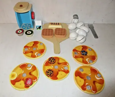 Melissa & Doug Wooden Breakfast Pretend Food Lot Toy Bundle Eggs Pancakes • $24.99