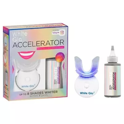 White Glo Accelerator Blue Light Teeth Whitening Kit 3 Months Supply • $46