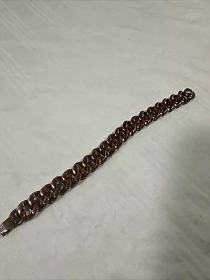 Solid Copper Cuban Link Bracelet 8” • $14.99
