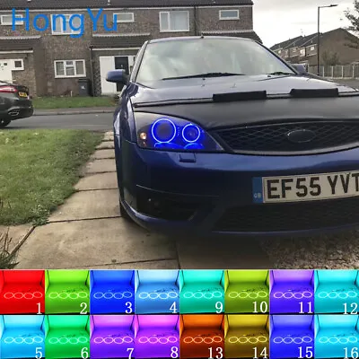 Multi-Color LED Angel Eyes Halo Rings Kit For FORD Mondeo MK2 2001-07 Headlight • $33.99