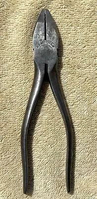 Vintage Craftsman Vanadium 6 1/2 Inch Lineman Pliers Signed With A C In A Circle • $17.95