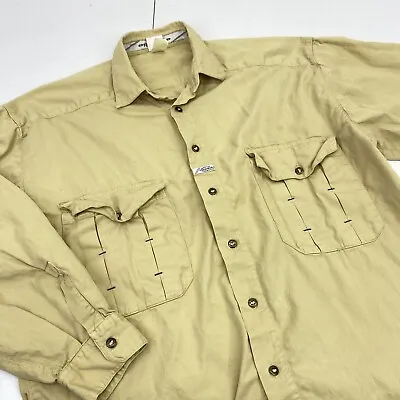 Vintage Marithe Francois Girbaud Shirt Mens Medium Pockets Long Sleeve Button Up • $24.65
