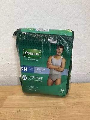 DEPEND Fit-Flex Underwear For Men Size S-M 19 COUNT • $14.99