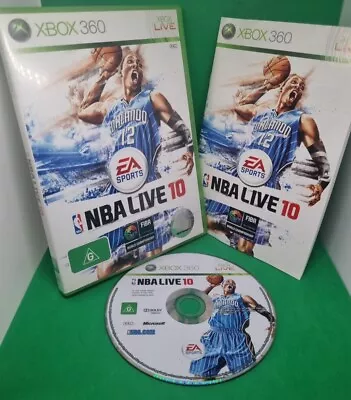 EA SPORTS NBA LIVE 10 (Microsoft Xbox 360 2009) PAL - Complete W Manual • $7.59