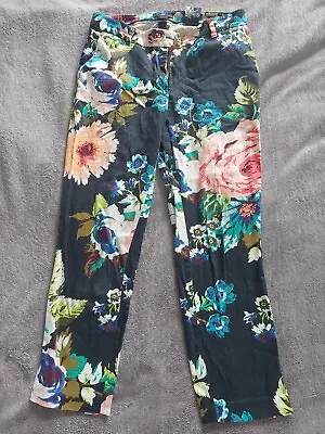 H&M Floral Print Crop Trousers • £2