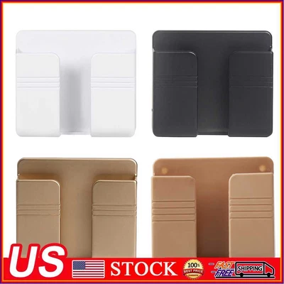 $6.47 • Buy Wall Mounted Mobile Phone Charging Organizer Storage Box Remote Control Holder