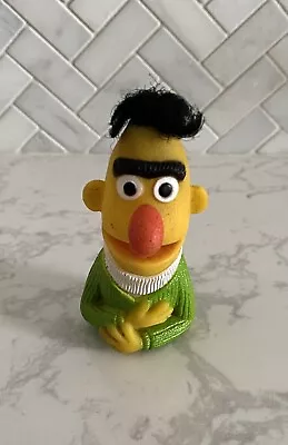 Vintage 70's Sesame Street Bert Plastic Rubber Finger Puppet • $3.99