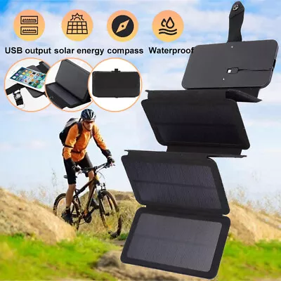 $31.99 • Buy Solar Power Bank Waterproof Solar Charger External Battery Pack Outdoor Camping