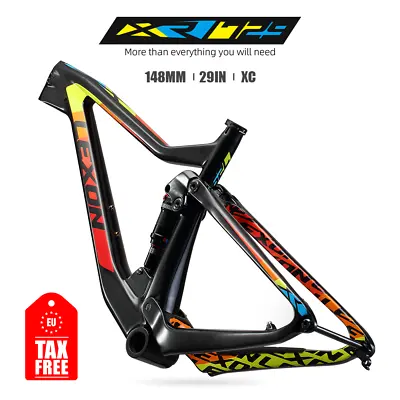 £567.99 • Buy 29ER Carbon MTB Frame Boost 148mm XC Bicycle Trial DH Suspension Bike Frame