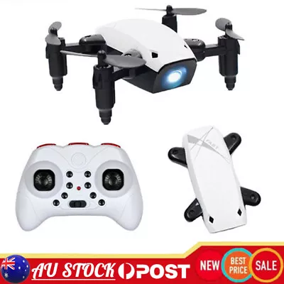 $34.86 • Buy Foldable RC Mini Drone Pocket Micro Drone RC Helicopter Toy For Kids Gift White