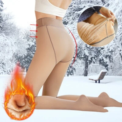 £7.69 • Buy Women Thick Warm Winter Double Lined Stretch Thermal Fleece Tights Pantyhose %