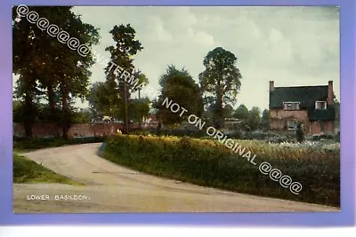 EARLY 1910c Lower Basildon VILLAGE Near Pangbourne BERKSHIRE VINTAGE POSTCARD • £1.29