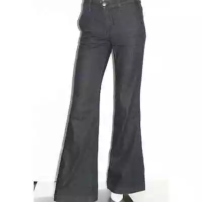 VINCE Nella Fonda Navy Dark Flare Leg Jeans Size 24 • $59.99