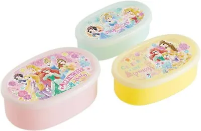 £30.28 • Buy Disney Princess Storage Container Box 3 PCS Set Lunch Box Ariel Rapunzel Japan