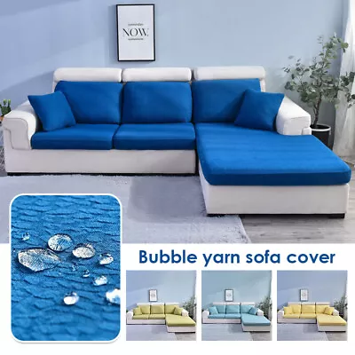 Stretch Sofa Seat Cushion Cover Waterproof Sectional Sofa Slipcover Couch Cover • $52.22
