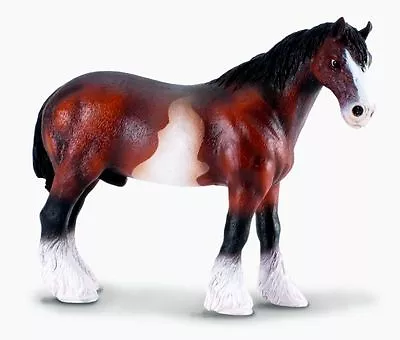 *NEW* CollectA 88152 Bay Sabino Clydesdale Stallion Horse 13.5cm Long - RETIRED • $69.95