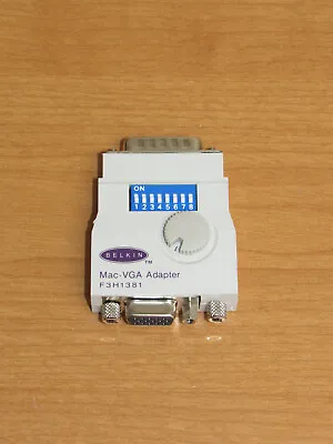 Belkin Mac-VGA Adapter F3H1381 - DB15 Male To HD15 VGA Female - UNTESTED • $12.99