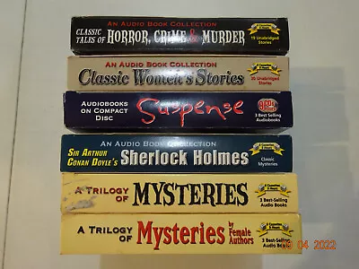 Lot Audiobooks Trilogy Mysteries Suspense Women's Stories Sherlock Holmes READ • $19.99