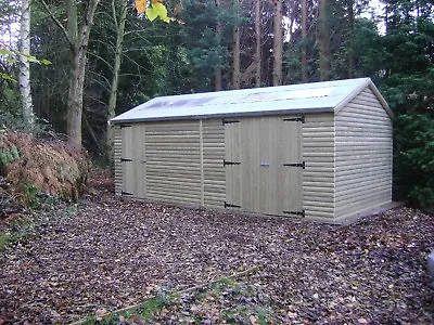 16 X 10 HEAVY DUTY SHED PRESSURE TREATED TANALISED WORK SHOP GARDEN WOODEN SHED  • £3279.13