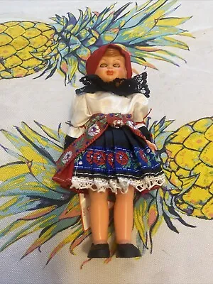 Vintage Czech Celluloid Doll-Moravian Outfit-Beautiful Doll 6” Girl Nwt • $21.90