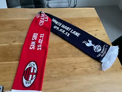 Tottenham Hotspur CHampions League Scarf Vs AC Milan 2011 • £7