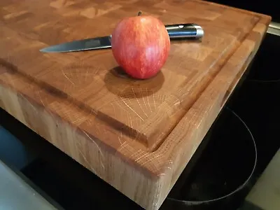 Butchers Block Solid Oak Chopping Board Handmade Bespoke • £50